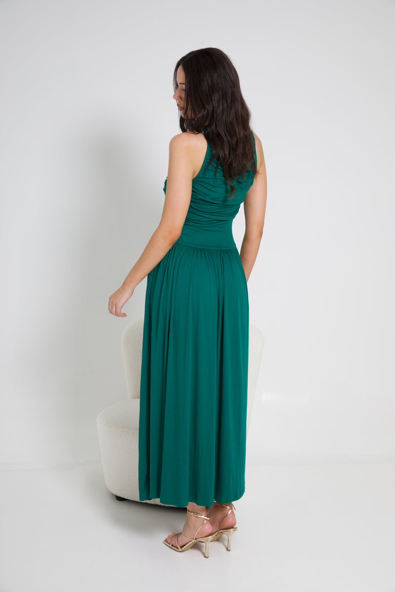 NALLA MAXI DRESS - EMERALD