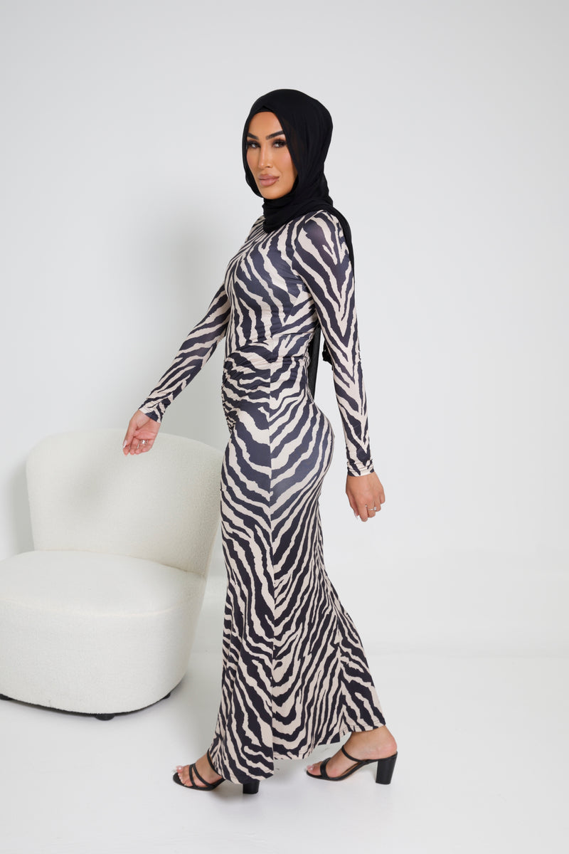 MARIAH MAXI | ZEBRA PRINT