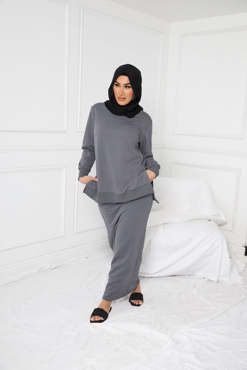 PORSCHA SWEATER | GREY