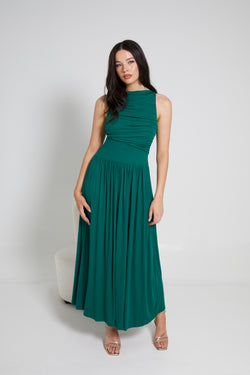 NALLA MAXI DRESS - EMERALD