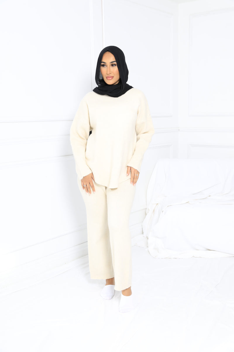 TIA KNIT SET | CREAM