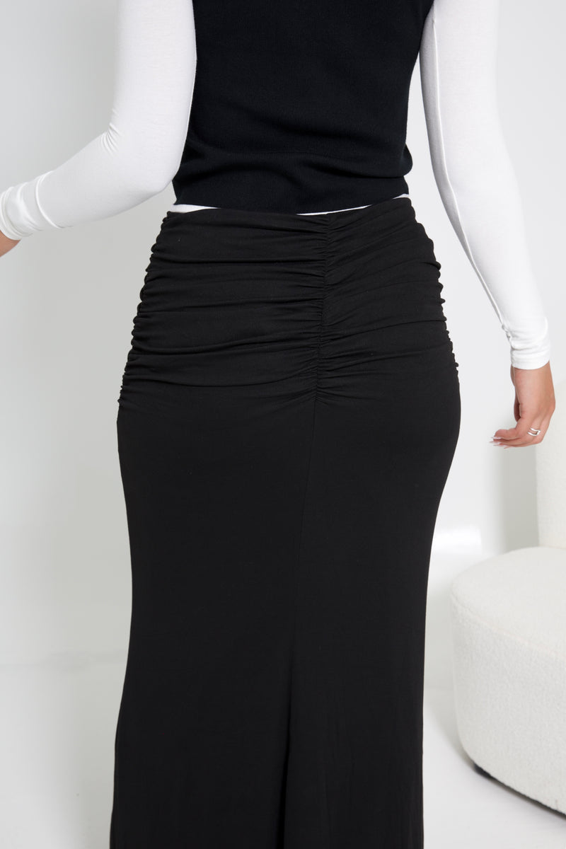 SCARLETTE MAXI SKIRT | BLACK