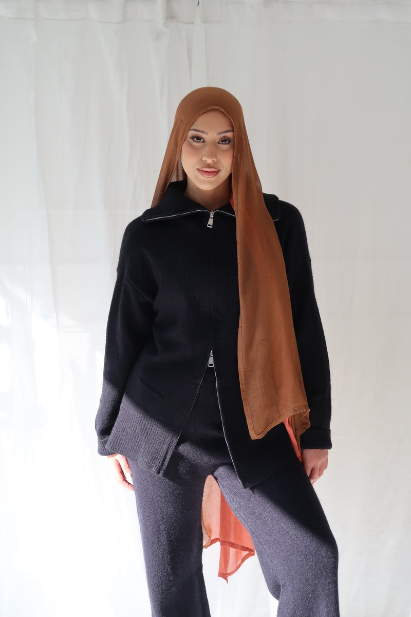 TARTIC KNIT SET | BLACK